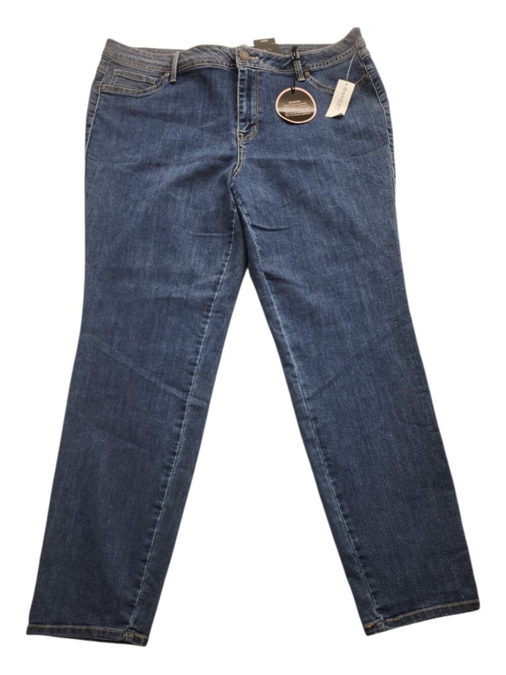 Plus Size 20 Skinny Jeans Roz Ali Stretch Denim Mid Rise Ankle NWT Dressbarn - Picture 2 of 16